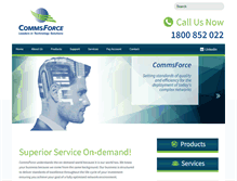 Tablet Screenshot of commsforce.com.au
